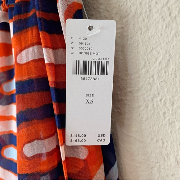 Anthropologie Flowy Abstract Midi Skirt - Picture 7 of 11